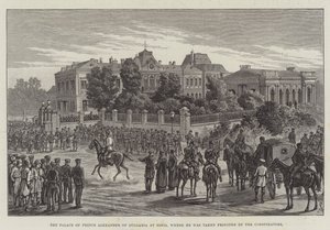 Il Palazzo del Principe Alessandro di Bulgaria a Sofia, dove fu fatto prigioniero dai cospiratori da Johann Nepomuk Schonberg